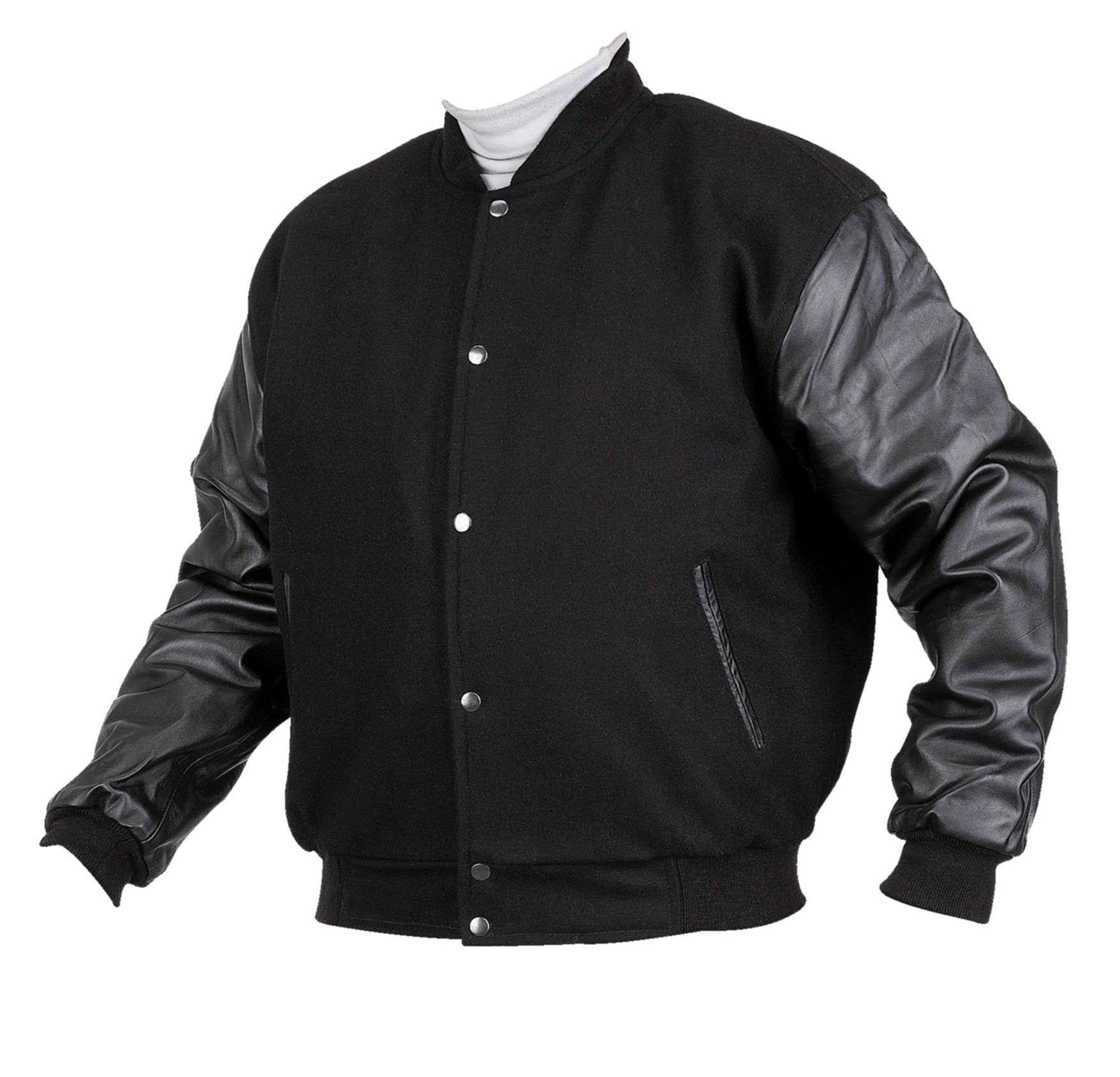 Varsity/Baseball/College Letterman Jacket Leather & wool