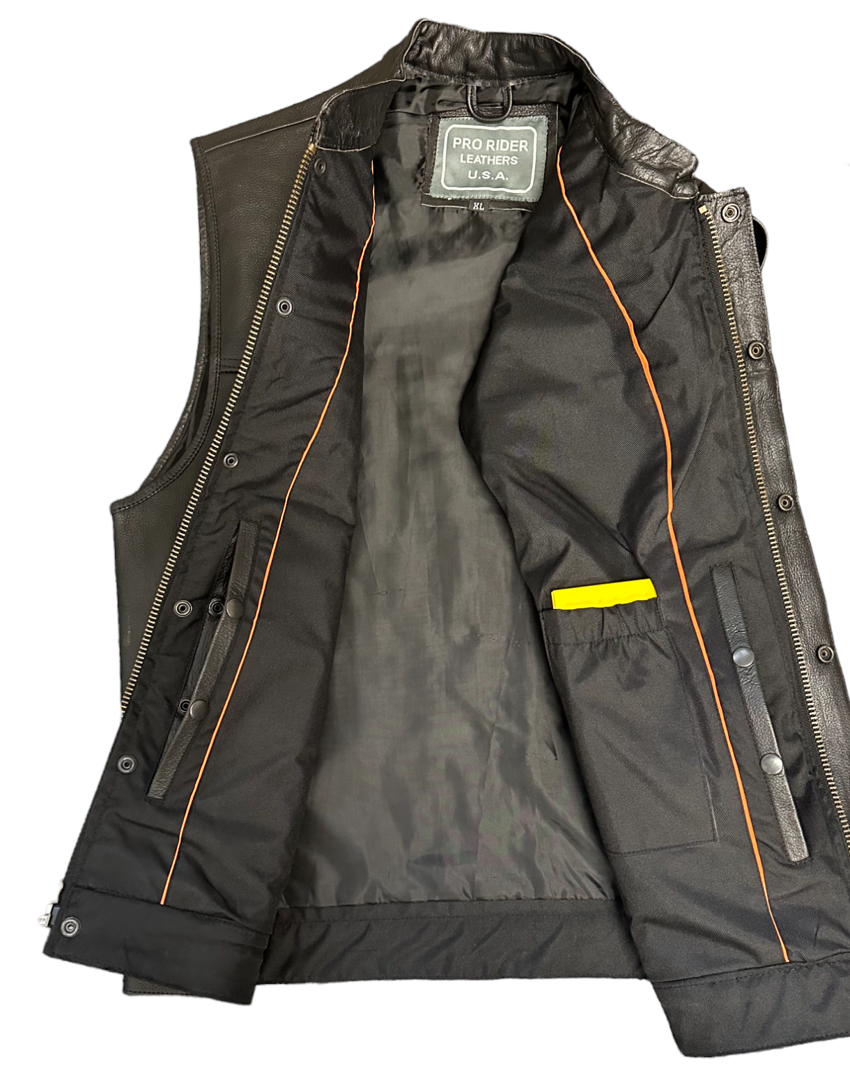Men's Double Crosser Vest, Concealed carry pockets, Single panel back by Pro-Rider
