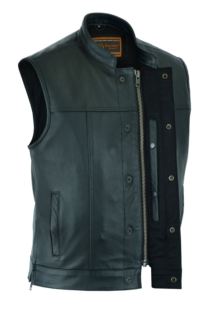 Men's Double Crosser Vest, Concealed carry pockets, Single panel back by Pro-Rider