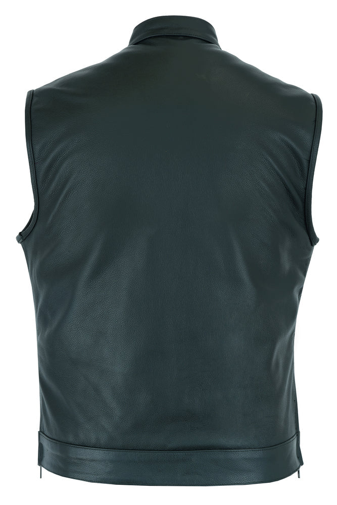 Men's Double Crosser Vest, Concealed carry pockets, Single panel back by Pro-Rider