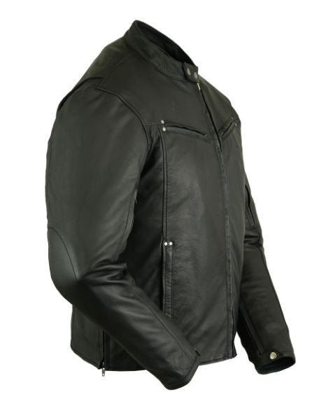 Men's Lightweight Drum Dyed Naked Lambskin Jacket