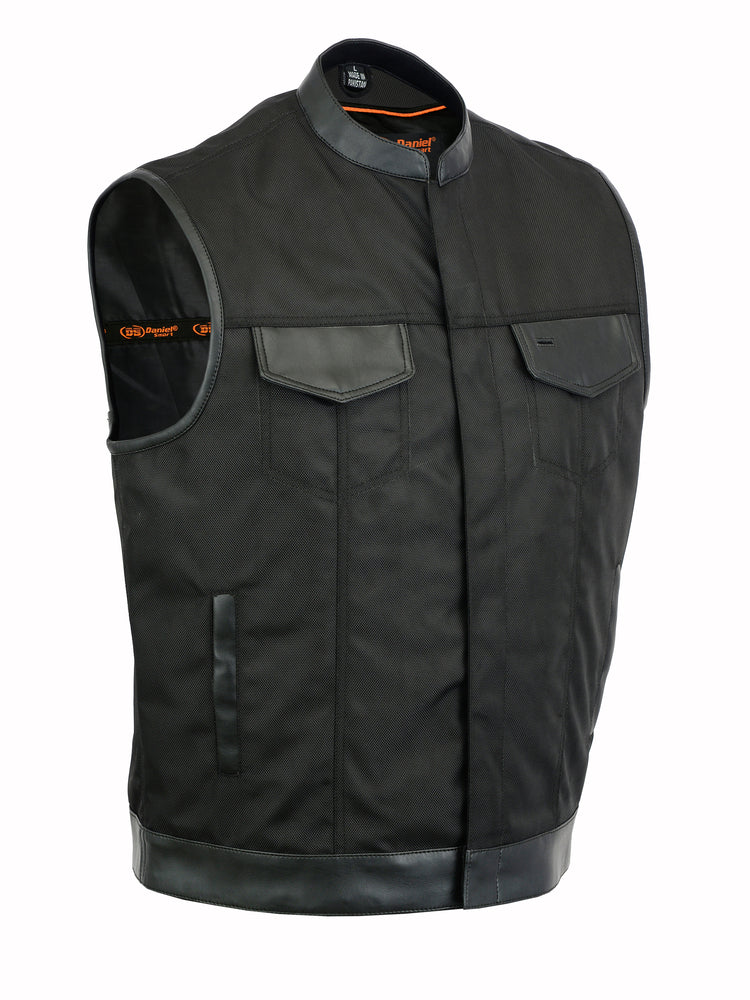 Concealed Snap Closure, Textile Material, Scoop Collar & Hidden