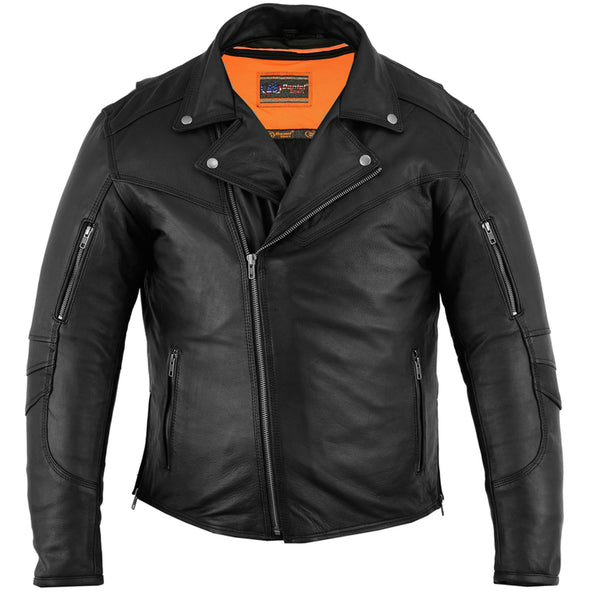 【NONCODE】24SS★ [NONCODE] Aman Cropped Rider Jacket Mandonce Cropped Leather Jacket Women Color Clash Studded