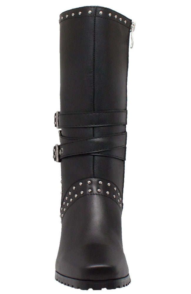 Women's Side Zipper Harness Boot