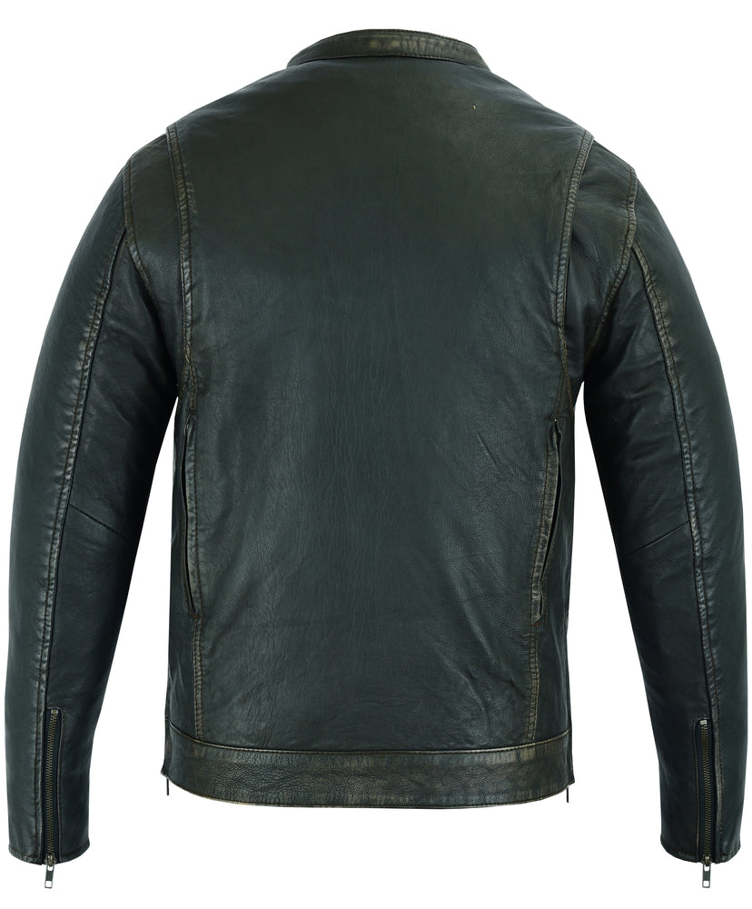 Men's Modern Utility Style Jacket in Lightweight Drum Dyed Dist