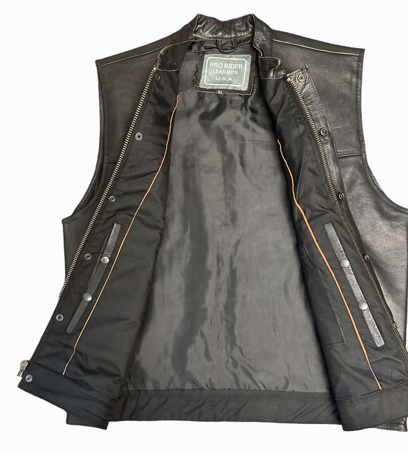 Men's Double Crosser Vest, Concealed carry pockets, Single panel back by Pro-Rider