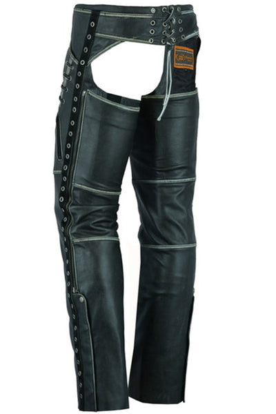 Women's Gray Stylish Lightweight Hip Set Chaps