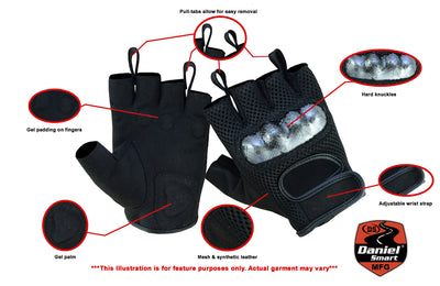 Sporty Mesh Fingerless Glove