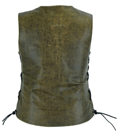 Women's Stylish Longer Body &frac34; Vest - Side Laces - Two T