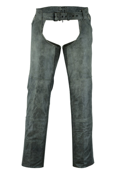Unisex Double Deep Pocket Thermal Lined Chaps - GRAY