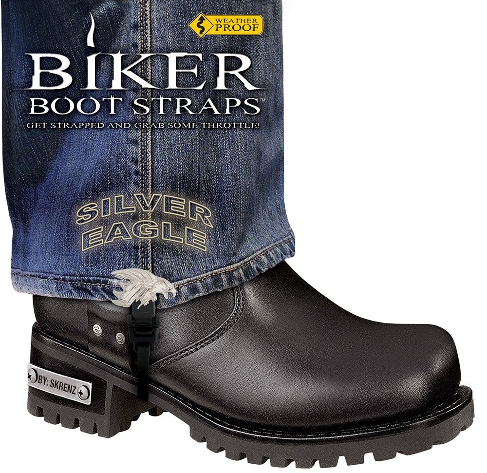 Weather Proof- Boot Straps- Silver Eagle- 6 Inch