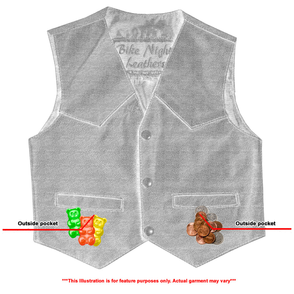 Toddler Traditional Style Plain Side Vest