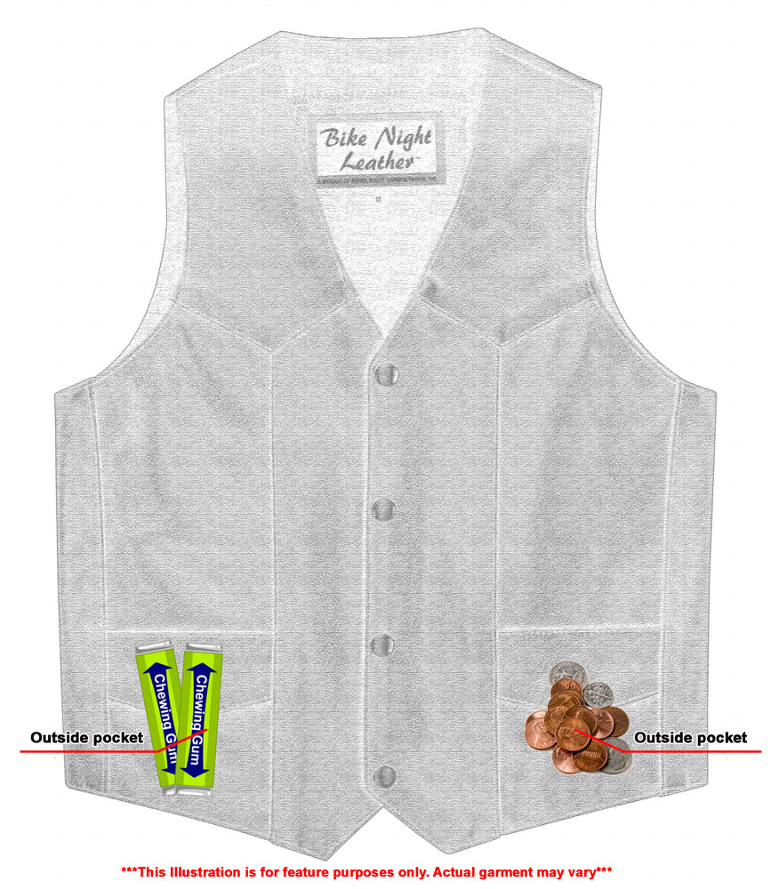 Kids Traditional Style Plain Side Vest